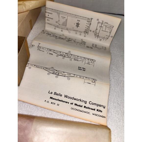 La Belle Astoria & Columbia River Flat Car Kit # HO-50, 1 car Kit HO Scale - Picture 5 of 6